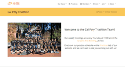 Desktop Screenshot of calpolytriathlon.com
